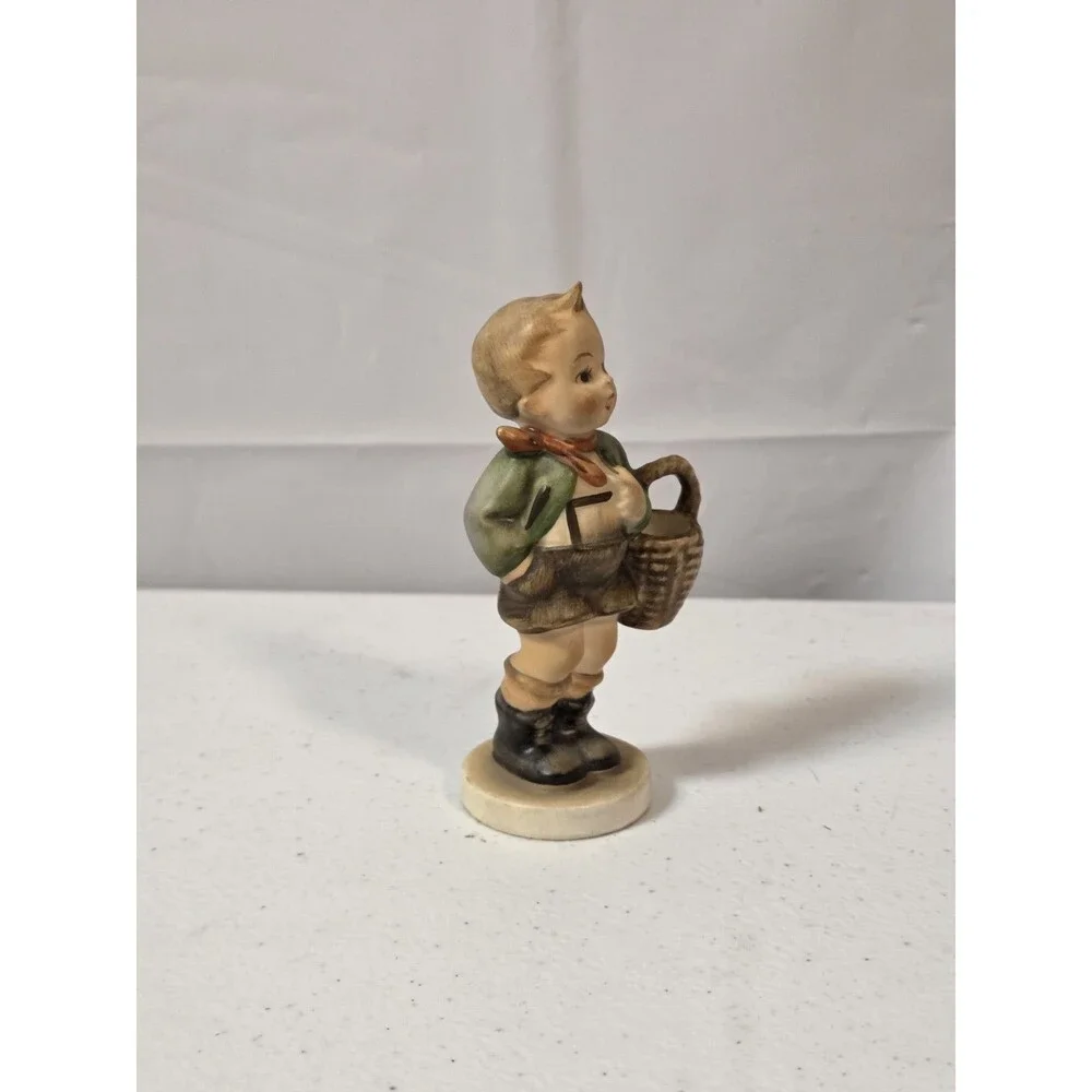 Goebel Hummel Village Boy #51 w Basket TMK-3 Western Germany Figurine 4”‎